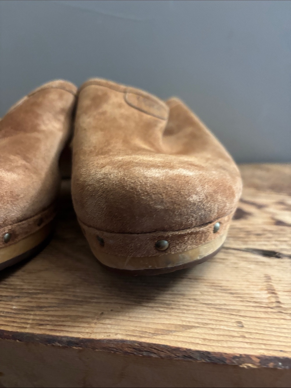 UGG Suede Slip-On Mules in Tan - Picture 8 of 8